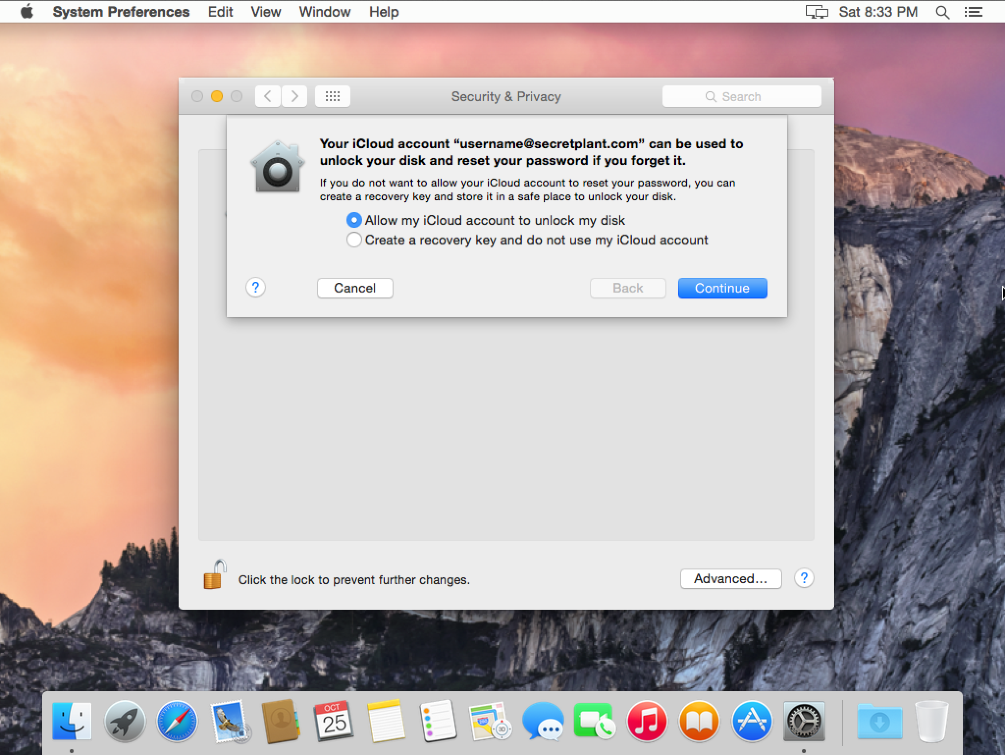 apple mac recovery key