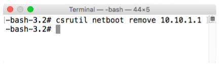 Csrutil netboot remove run inside recovery
